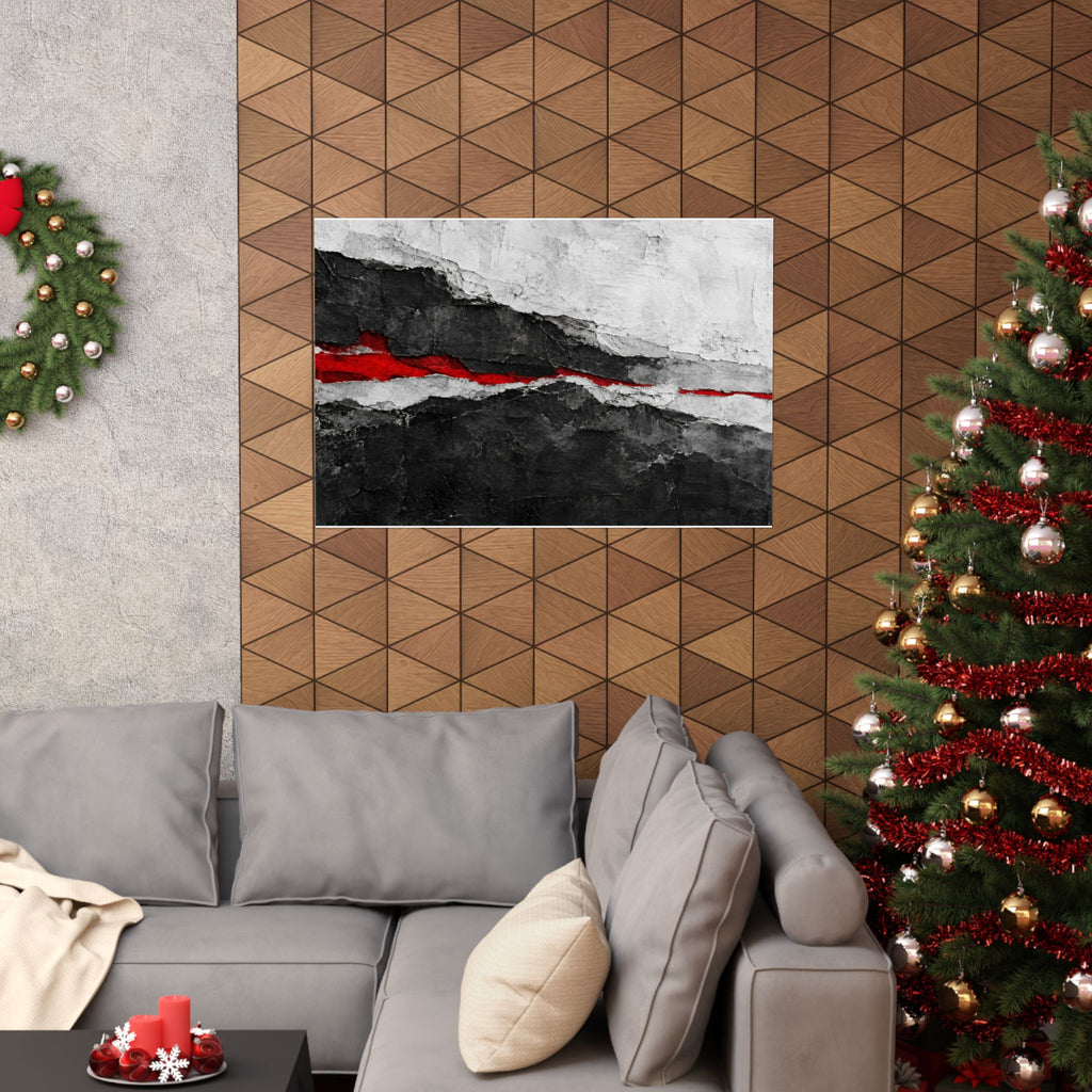 Strata of Silence - Professional Office Wall Art | Matte Poster (Landscape)