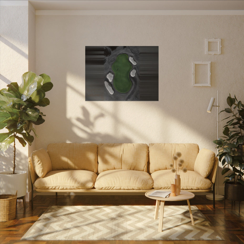 Aerial Solitude - Golf Course Wall Art | Canvas (Landscape)