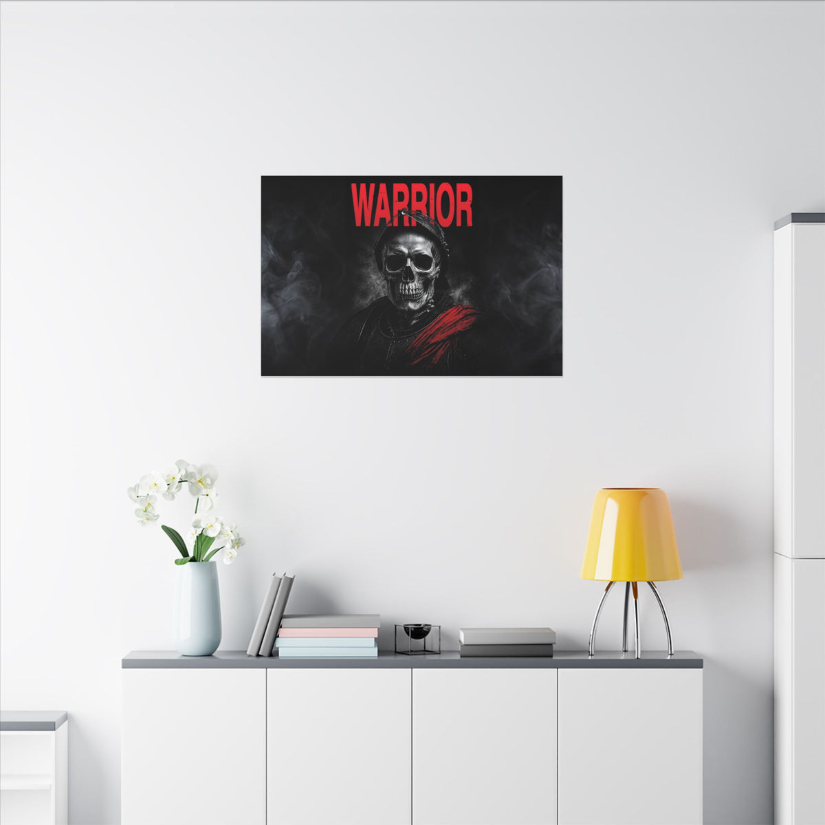 Warrior - Skull Painting | Canvas (Landscape)