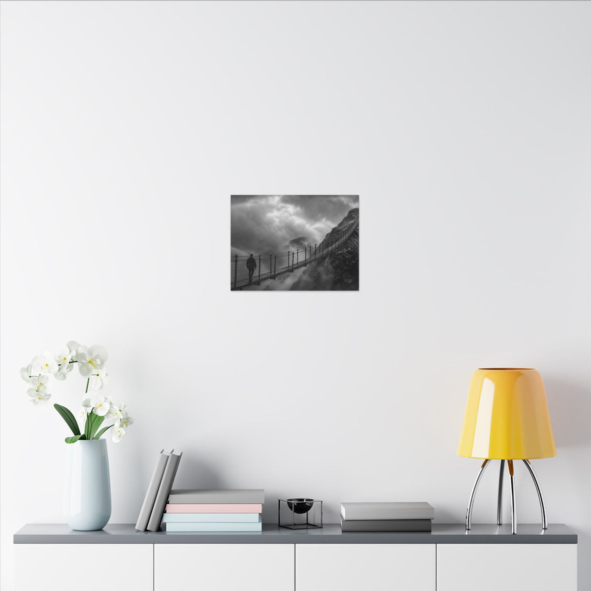 Cross What Scares You - Bedroom Art Prints | Canvas (Landscape)