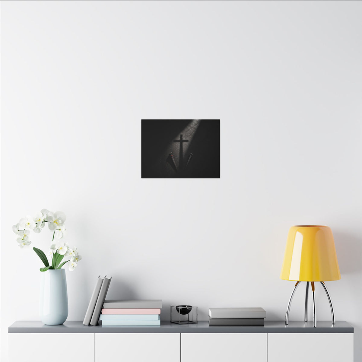 Nails and Shadow - Christian Wall Art | Canvas (Landscape)