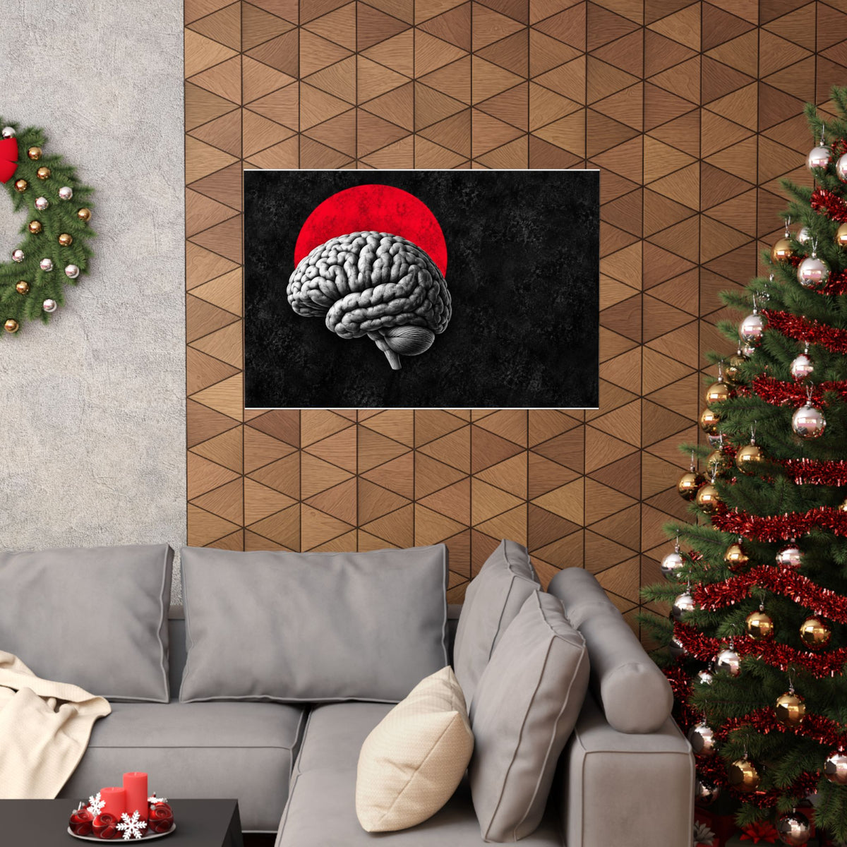 Cerebral Contour - Doctor's Office Wall Art | Matte Poster (Landscape)