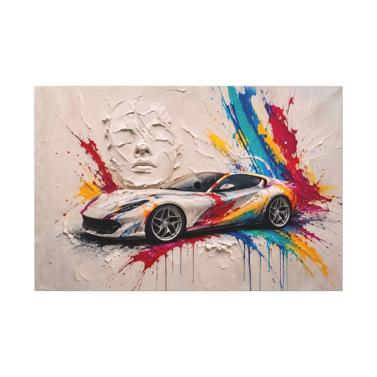 Full Throttle Wide - Supercar Splash Art Landscape | Canvas