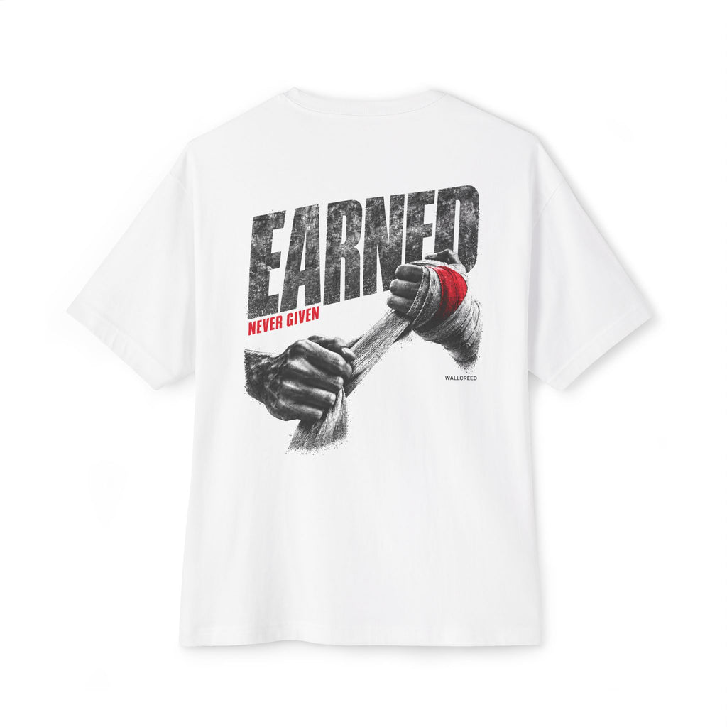 Earned | Heavyweight Tee (Front + Back)
