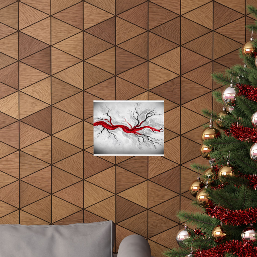 Estuary Lines - Doctor's Office Wall Art | Matte Poster (Landscape)