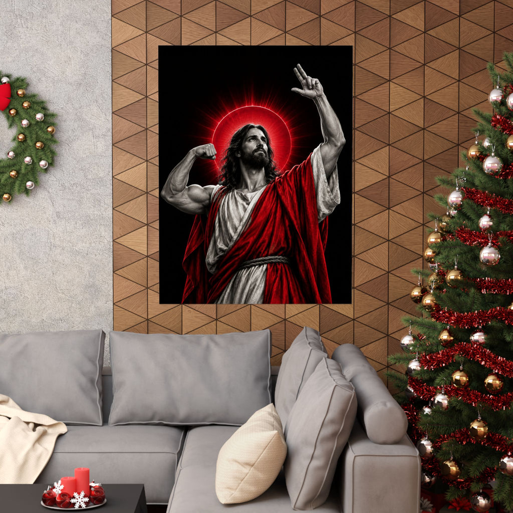 Faith and Iron - Gym Wall Art | Matte Poster