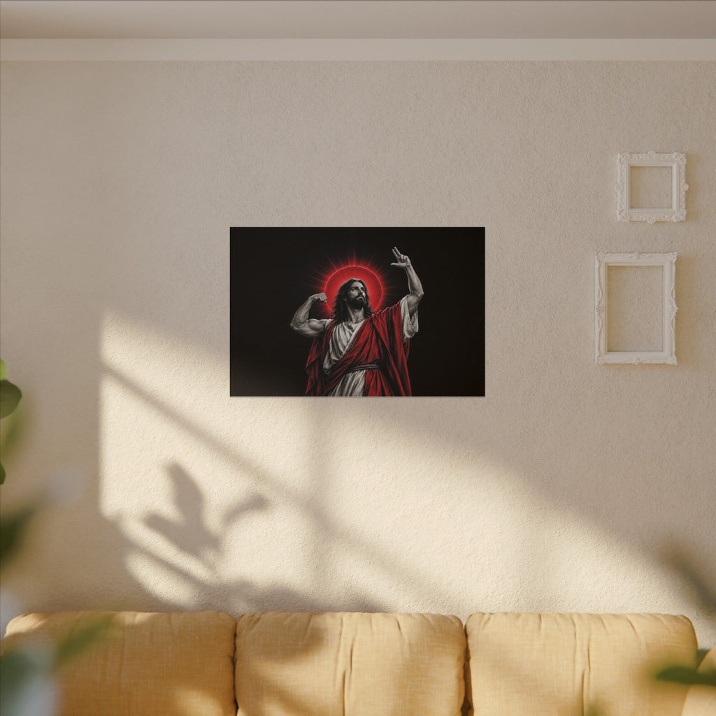 Faith and Iron - Gym Wall Art | Canvas (Landscape)