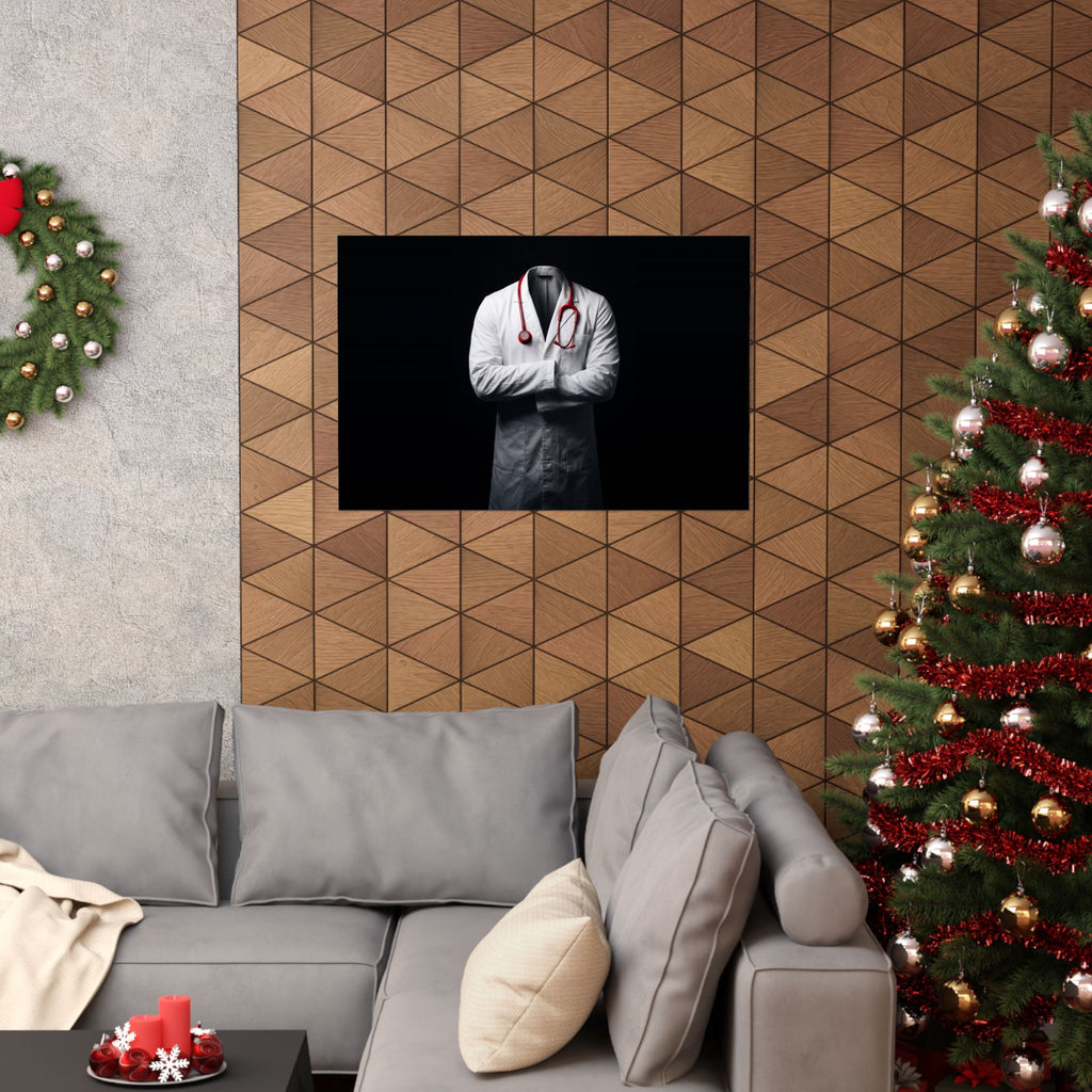 The White Coat - Doctor's Office Wall Art | Matte Poster (Landscape)