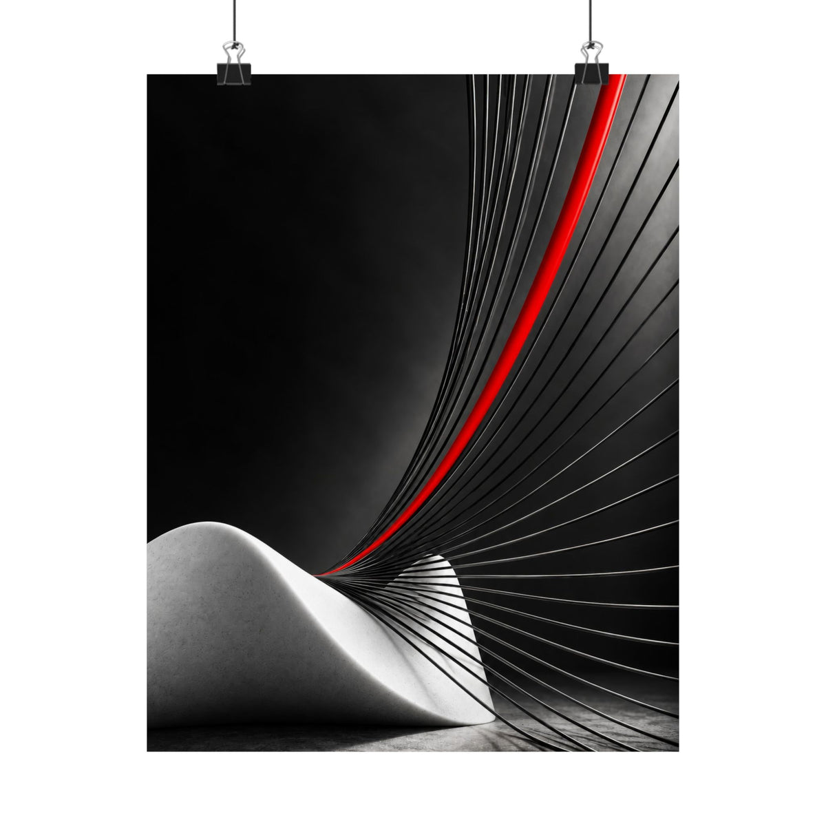 Tensile Field - Professional Office Wall Art | Matte Poster