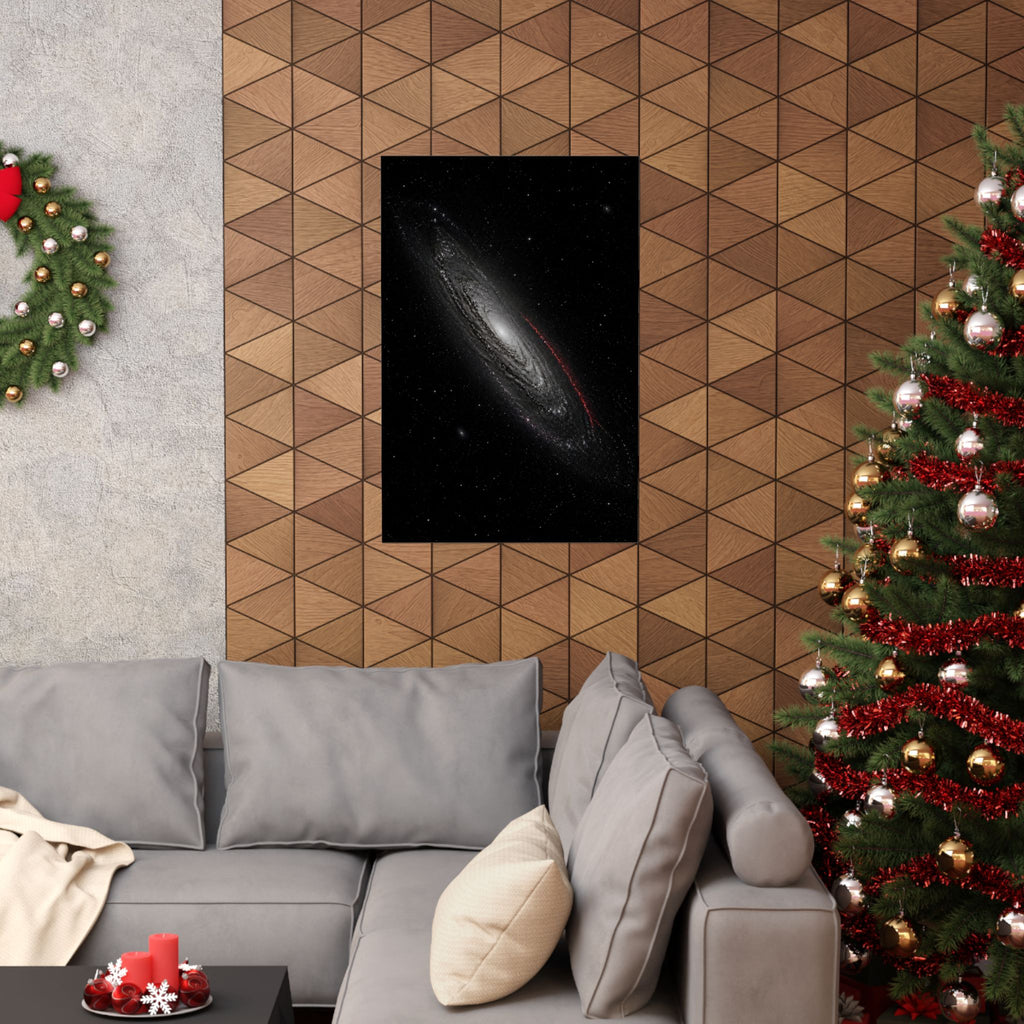 Crimson Orbit - Space Wall Art | Matte Poster