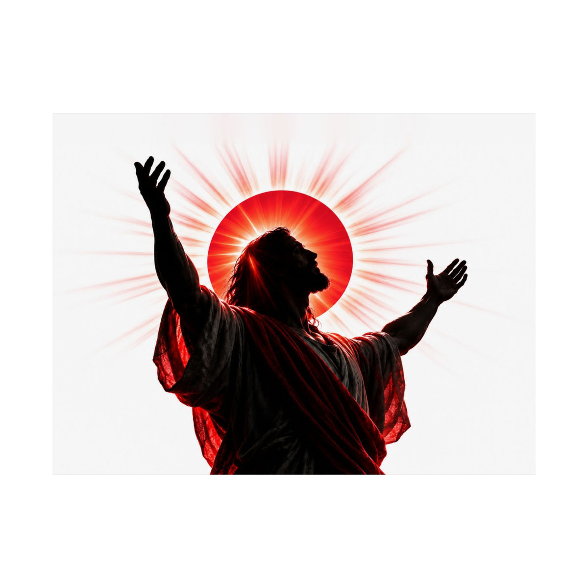 Red Sun Victory - Christian Wall Art | Matte Poster (Landscape)