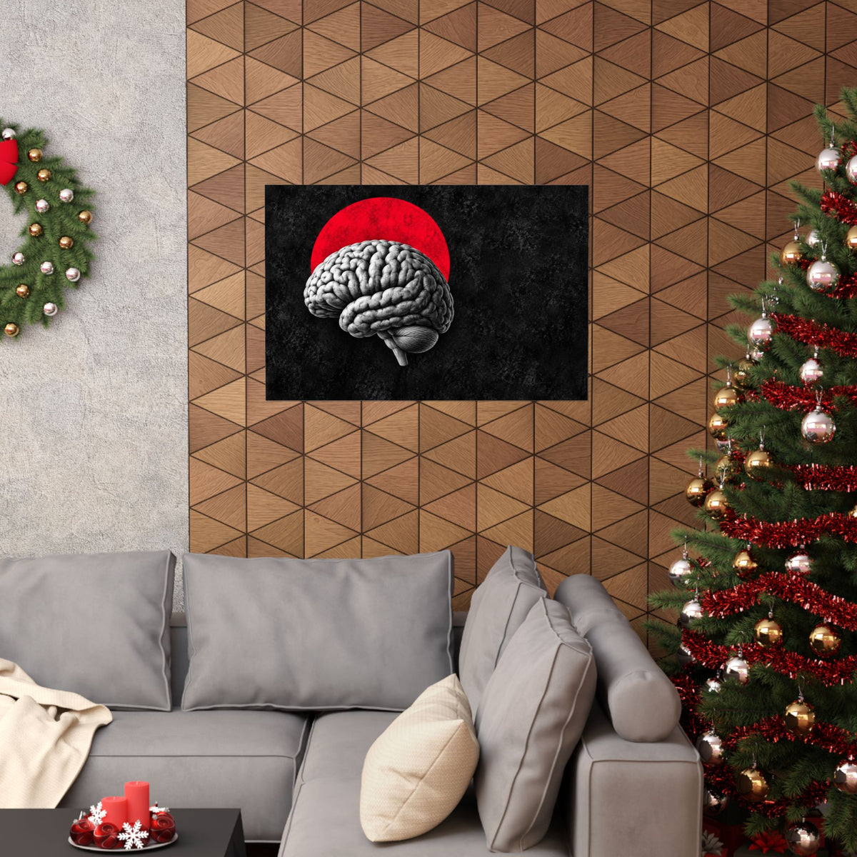 Cerebral Contour - Doctor's Office Wall Art | Matte Poster (Landscape)