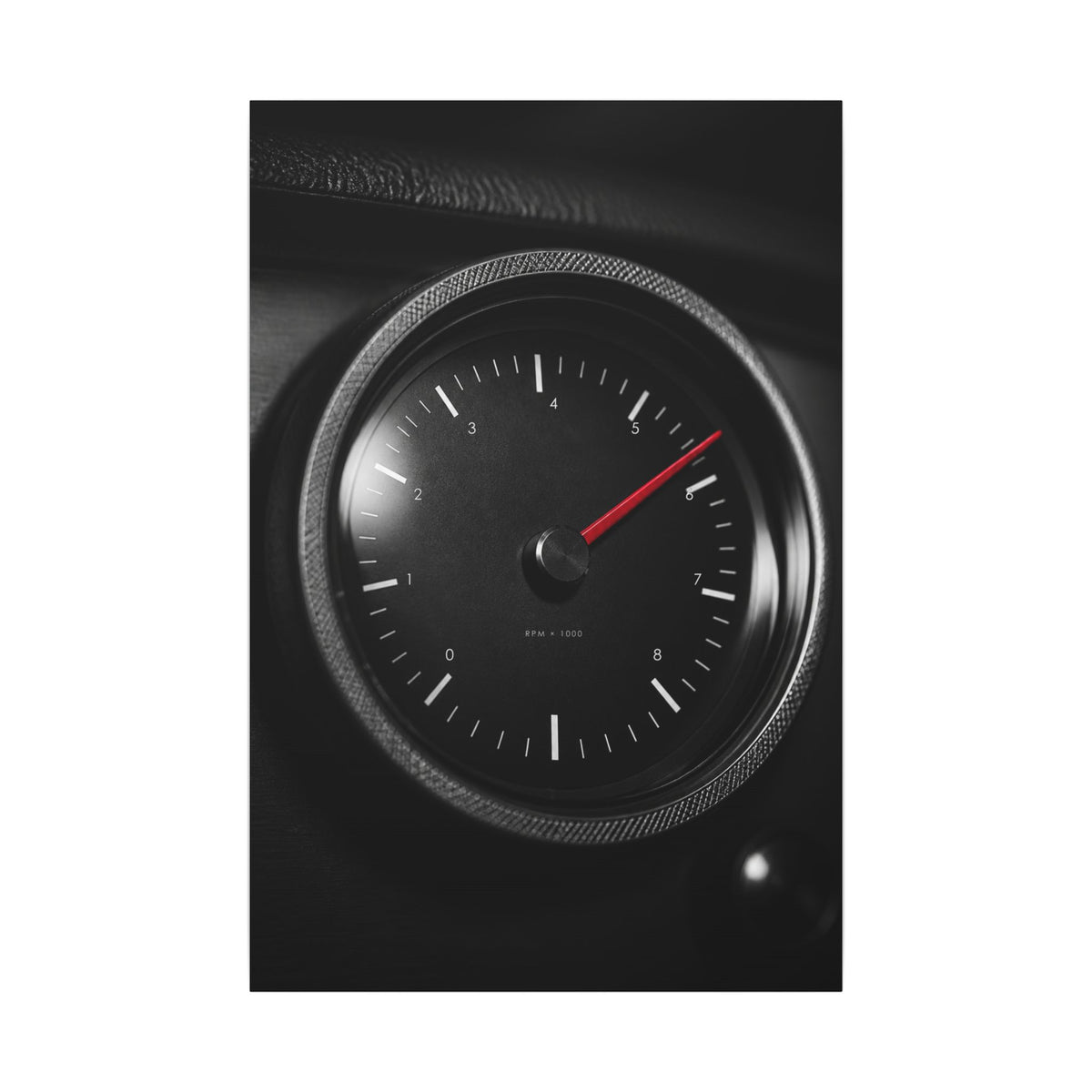 Redline Gauge - Tachometer Wall Art | Canvas