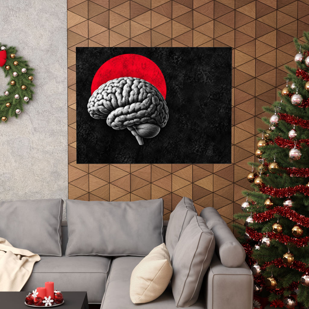 Cerebral Contour - Doctor's Office Wall Art | Matte Poster (Landscape)