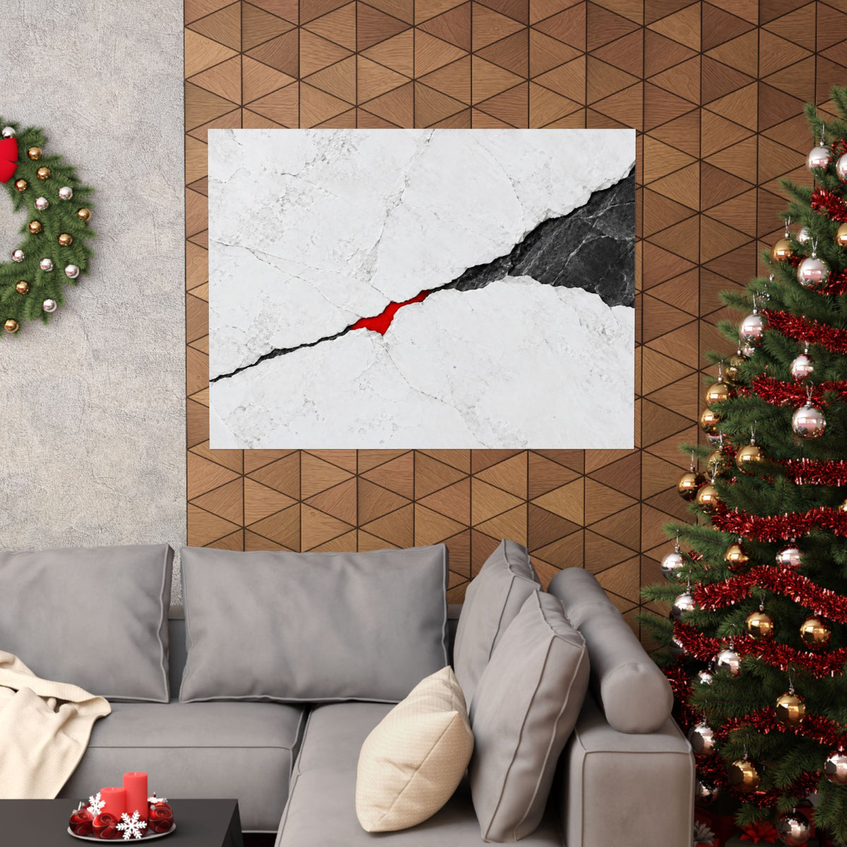 Porcelain Fault - Professional Office Wall Art | Matte Poster (Landscape)