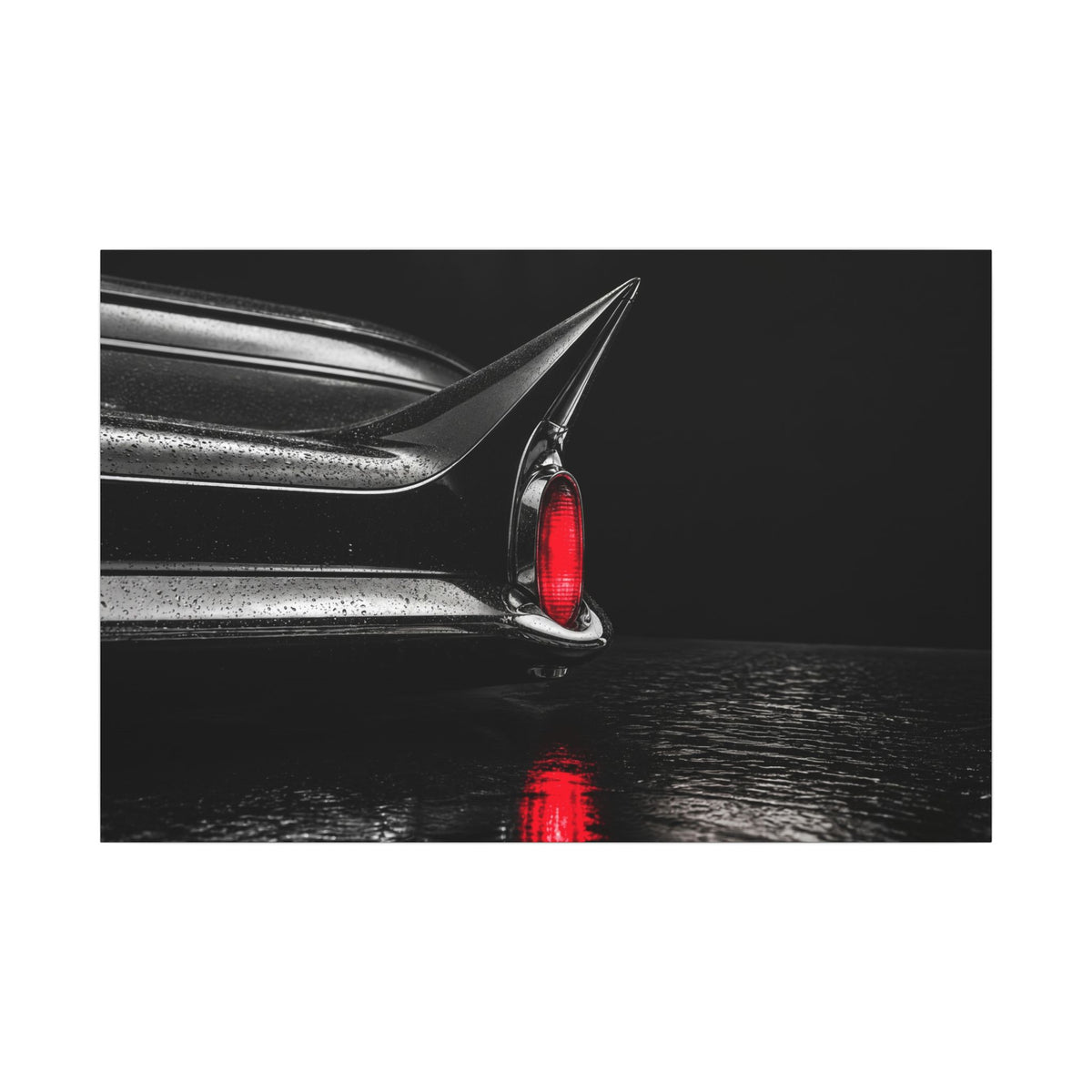 Ruby Tail - Classic Car Wall Art | Canvas (Landscape)