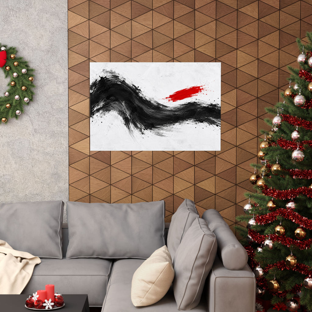 Measured Current - Professional Office Wall Art | Matte Poster (Landscape)