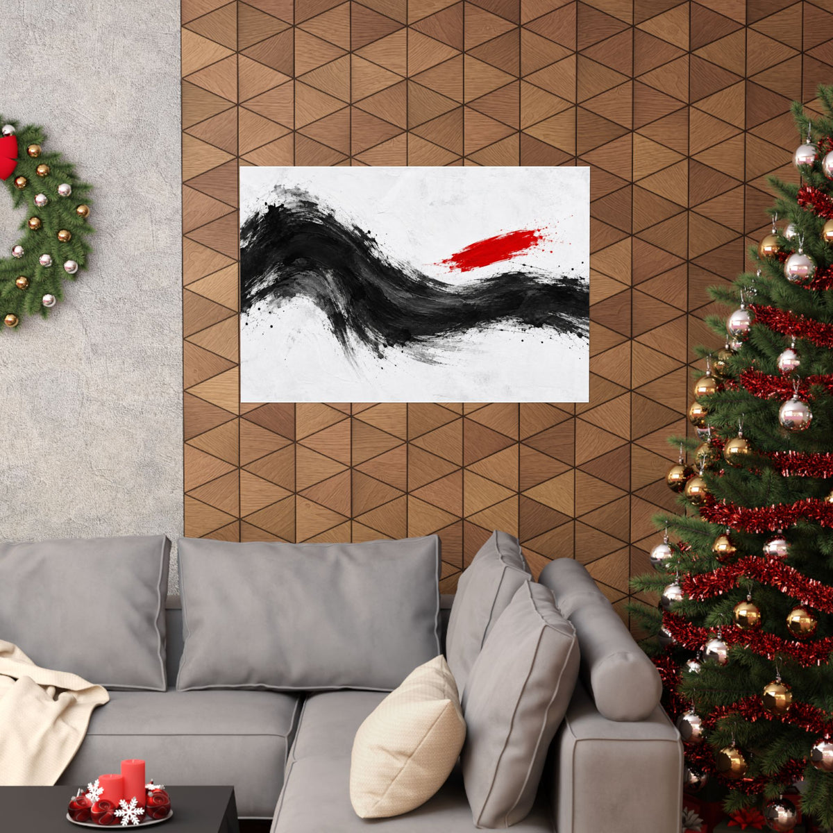 Measured Current - Professional Office Wall Art | Matte Poster (Landscape)