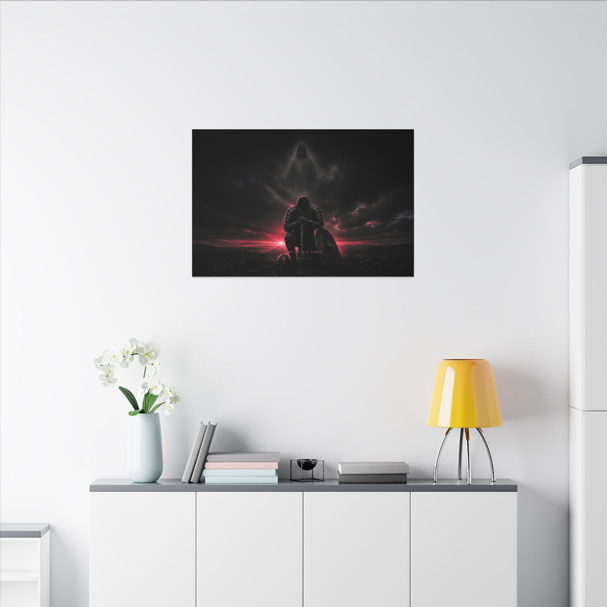 Pray, Then Stand - Armor of God Wall Art | Canvas (Landscape)