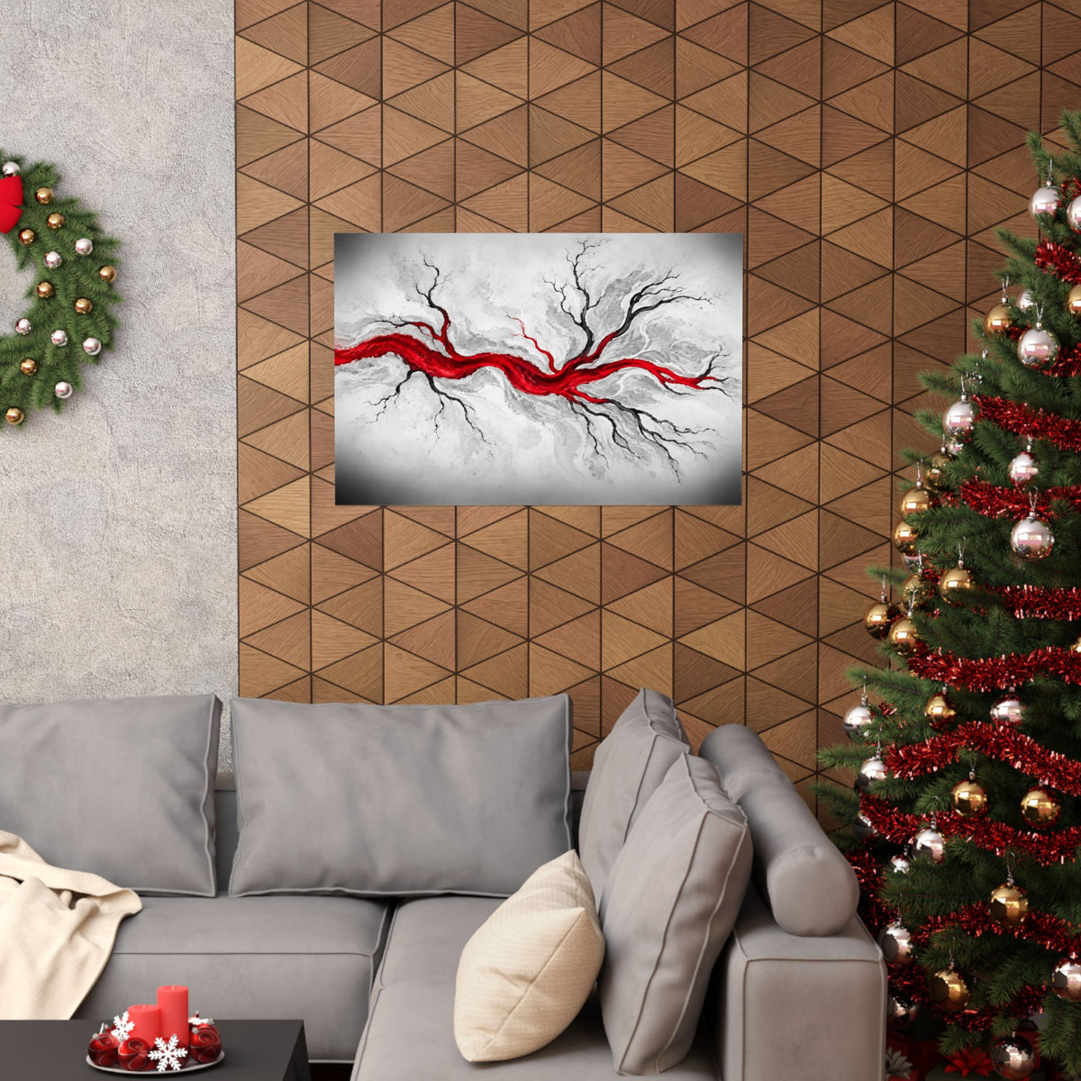 Estuary Lines - Doctor's Office Wall Art | Matte Poster (Landscape)