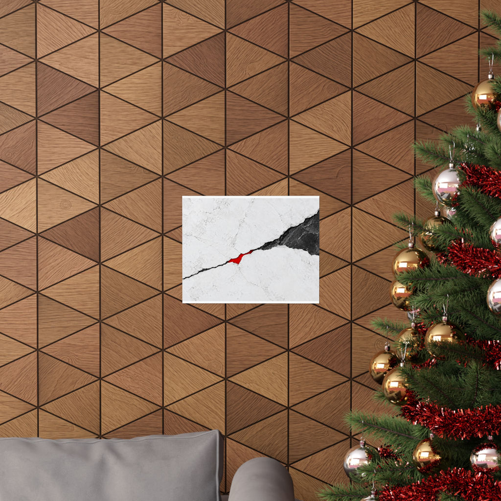 Porcelain Fault - Professional Office Wall Art | Matte Poster (Landscape)