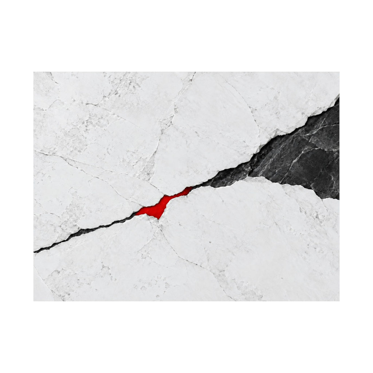 Porcelain Fault - Professional Office Wall Art | Matte Poster (Landscape)