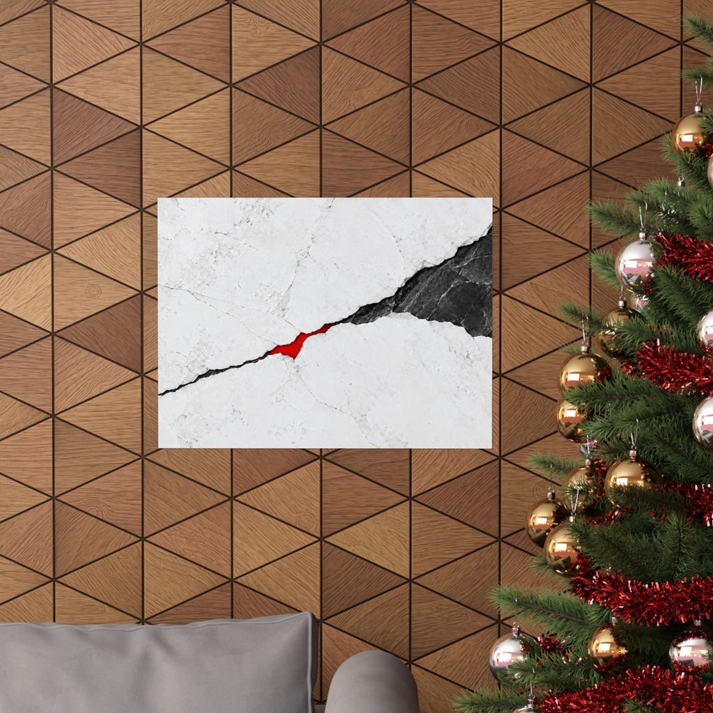 Porcelain Fault - Professional Office Wall Art | Matte Poster (Landscape)