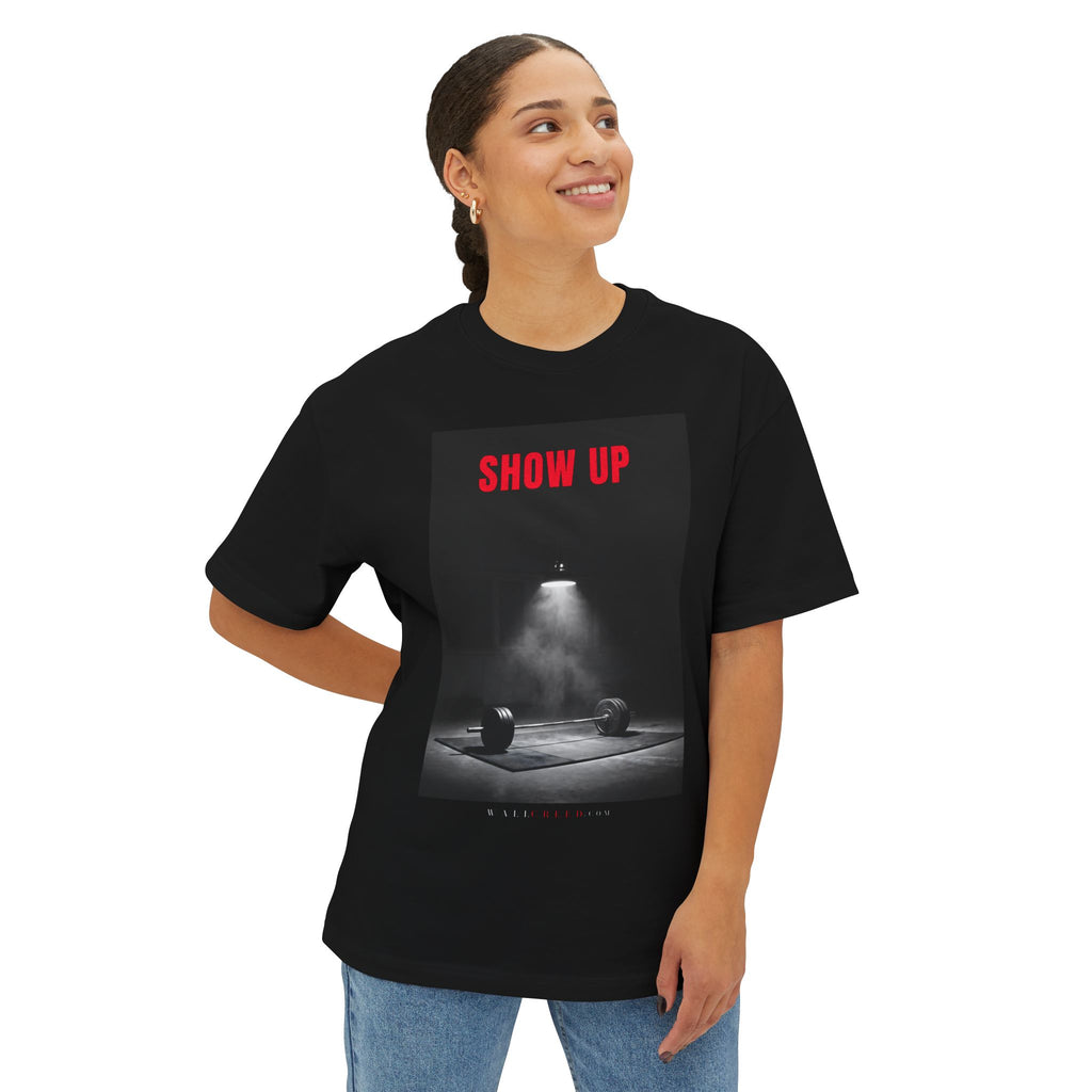 Show Up | Heavyweight Tee (Front + Back)