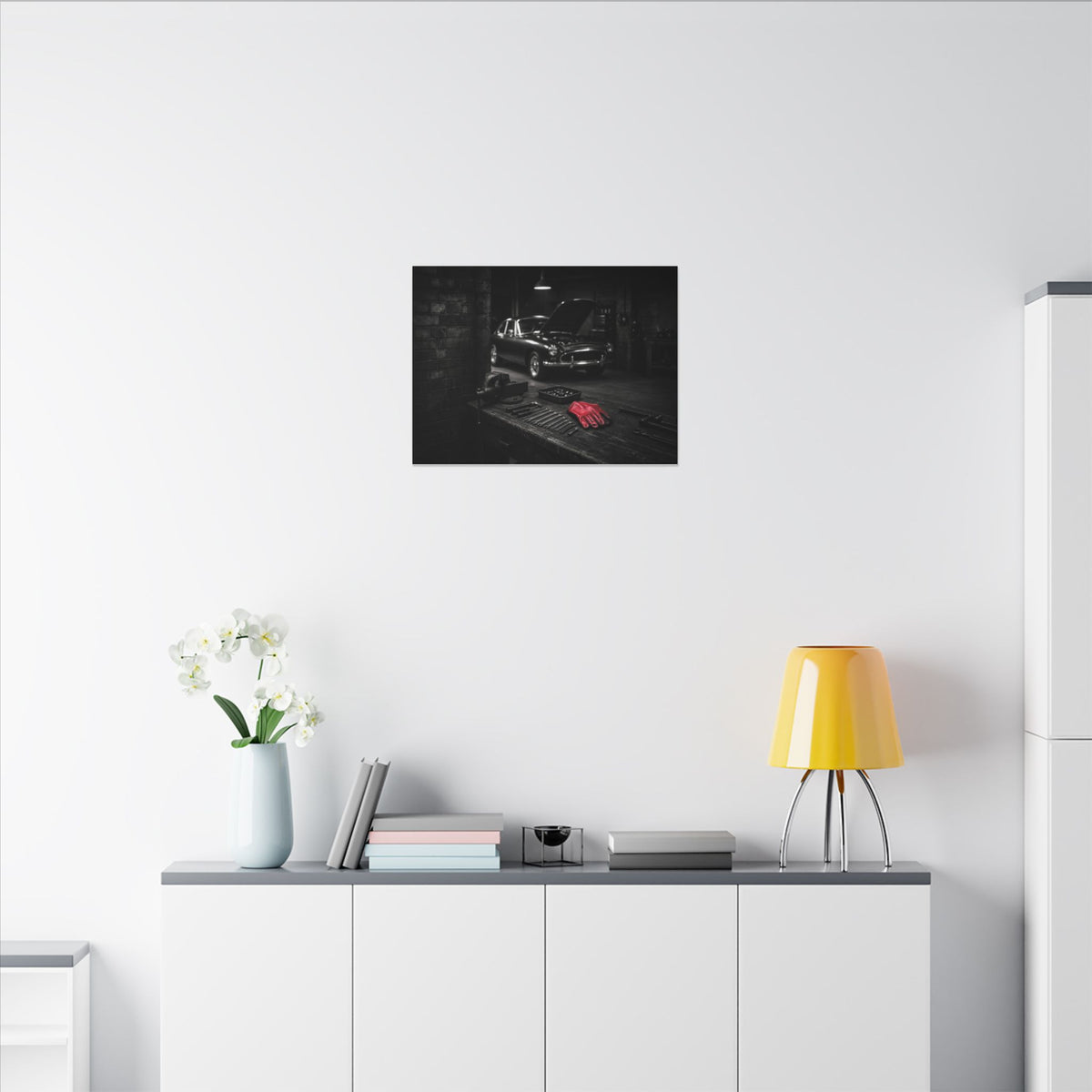 Built, Not Bought - Garage Wall Art | Canvas (Landscape)