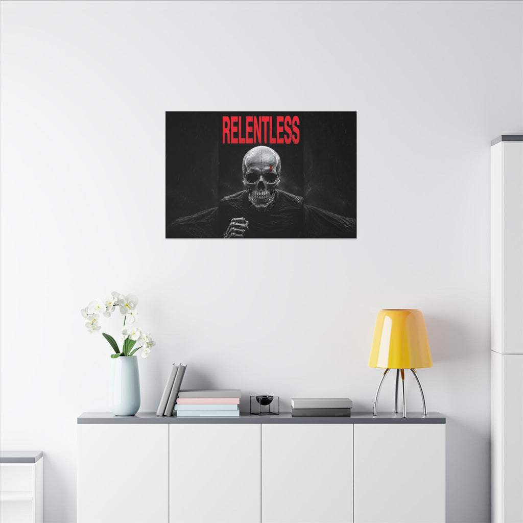 Relentless - Skull Wall Art | Canvas (Landscape)
