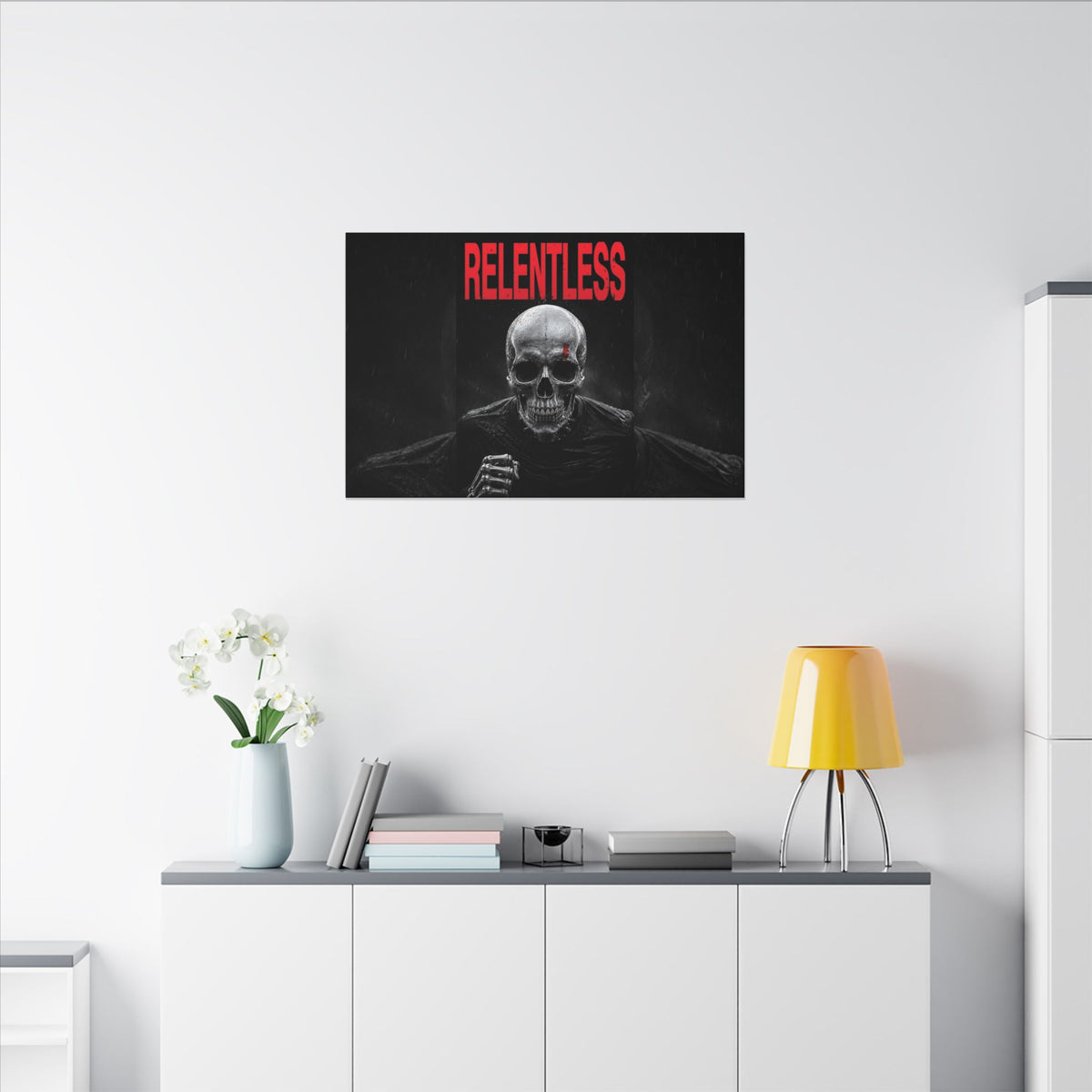 Relentless - Skull Wall Art | Canvas (Landscape)