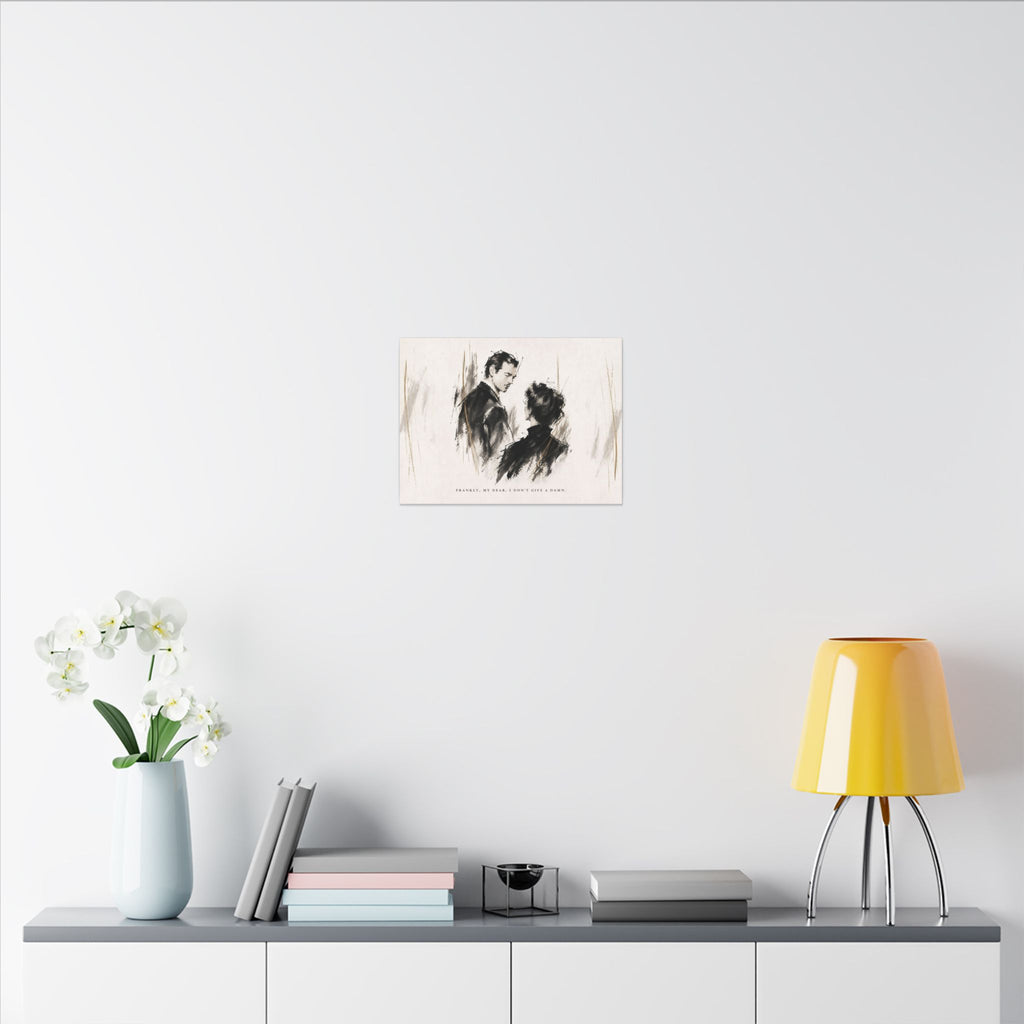 Frankly My Dear - Romantic Noir Wall Art | Canvas (Landscape)
