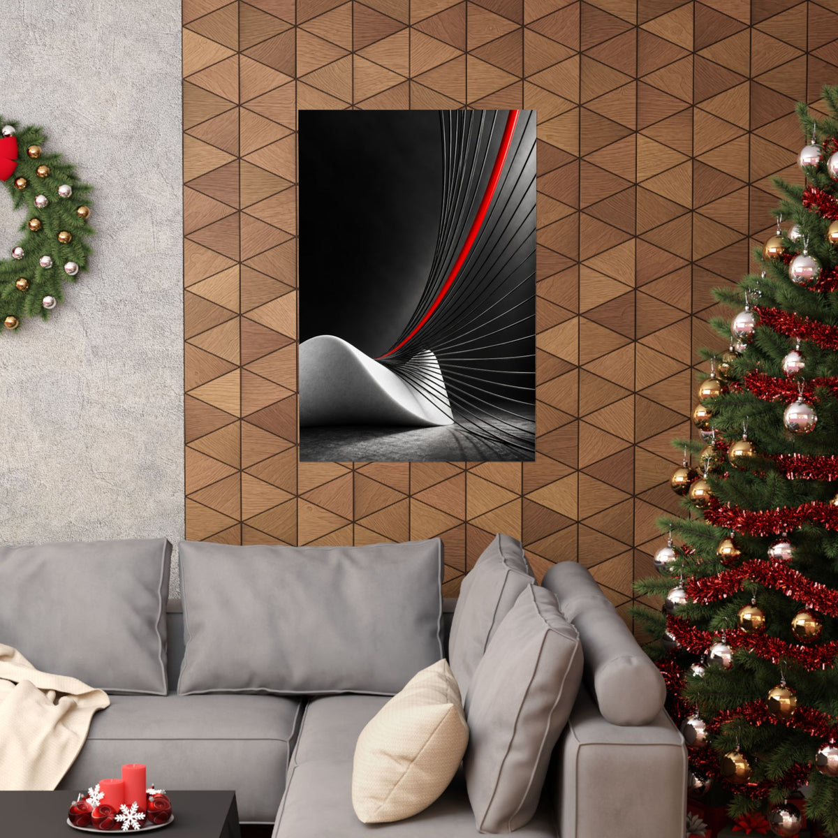 Tensile Field - Professional Office Wall Art | Matte Poster