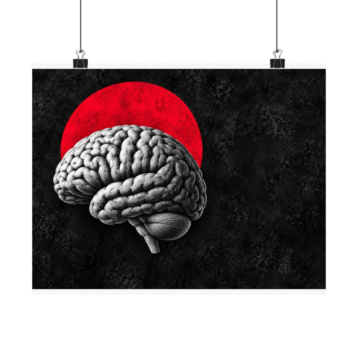 Cerebral Contour - Doctor's Office Wall Art | Matte Poster (Landscape)