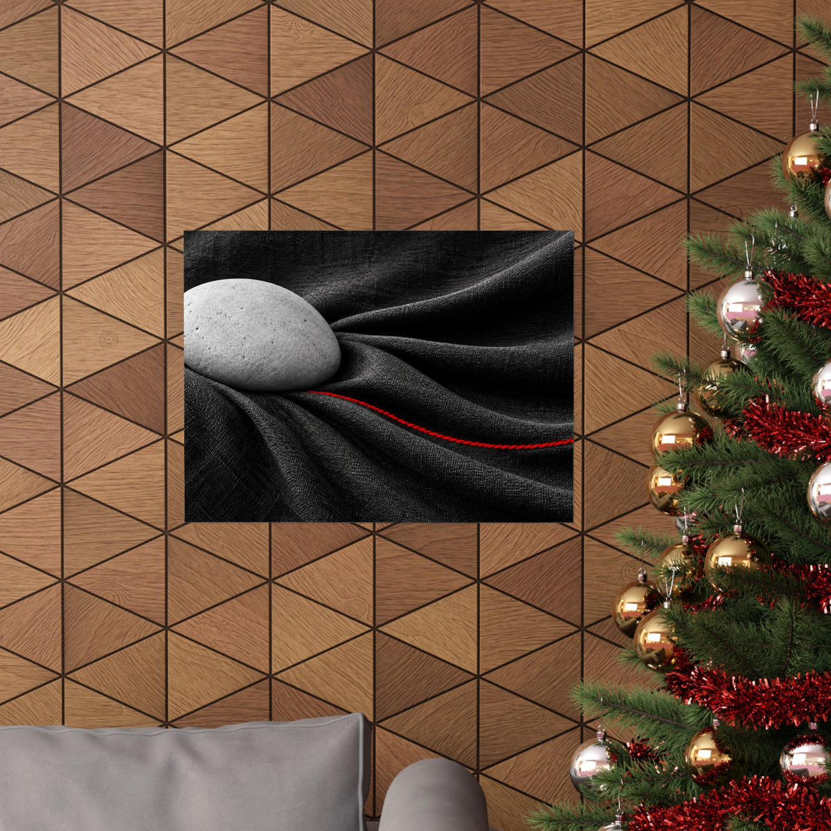 Weighted Drape - Professional Office Wall Art | Matte Poster (Landscape)