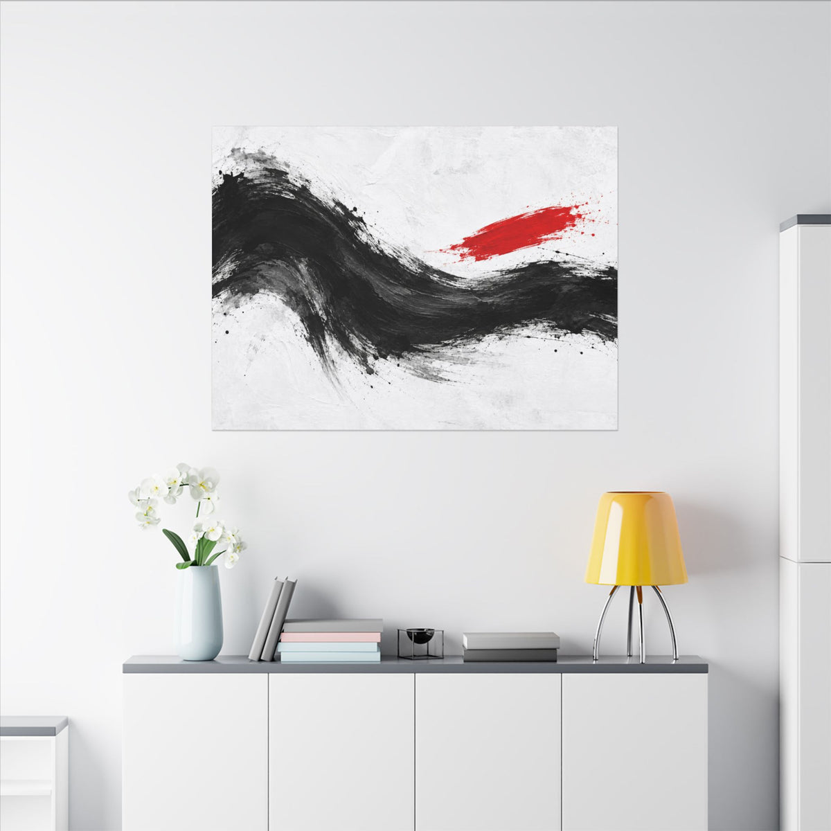 Measured Current - Professional Office Wall Art | Canvas (Landscape)