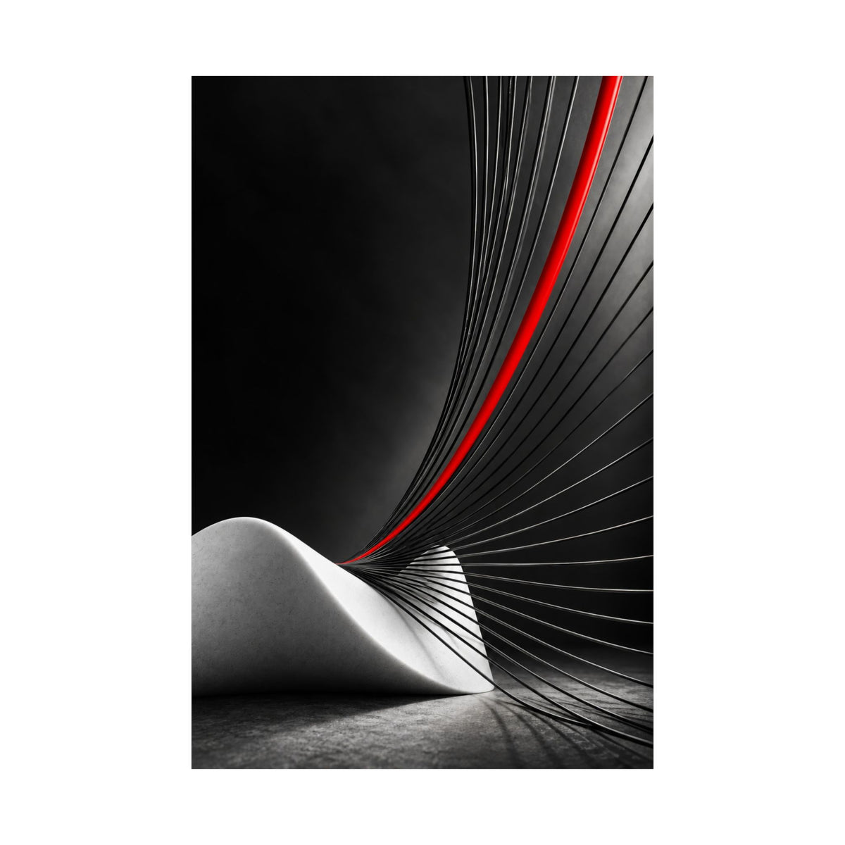 Tensile Field - Professional Office Wall Art | Matte Poster