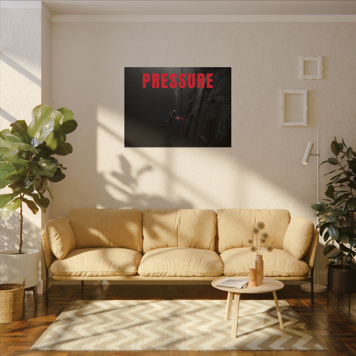 Control the Pressure - Gym Wall Art | Canvas (Landscape)