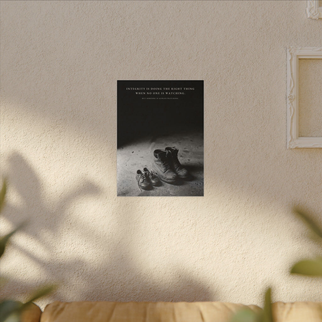 Integrity Is Doing the Right Thing When No One Is Watching - Wall Art | Canvas