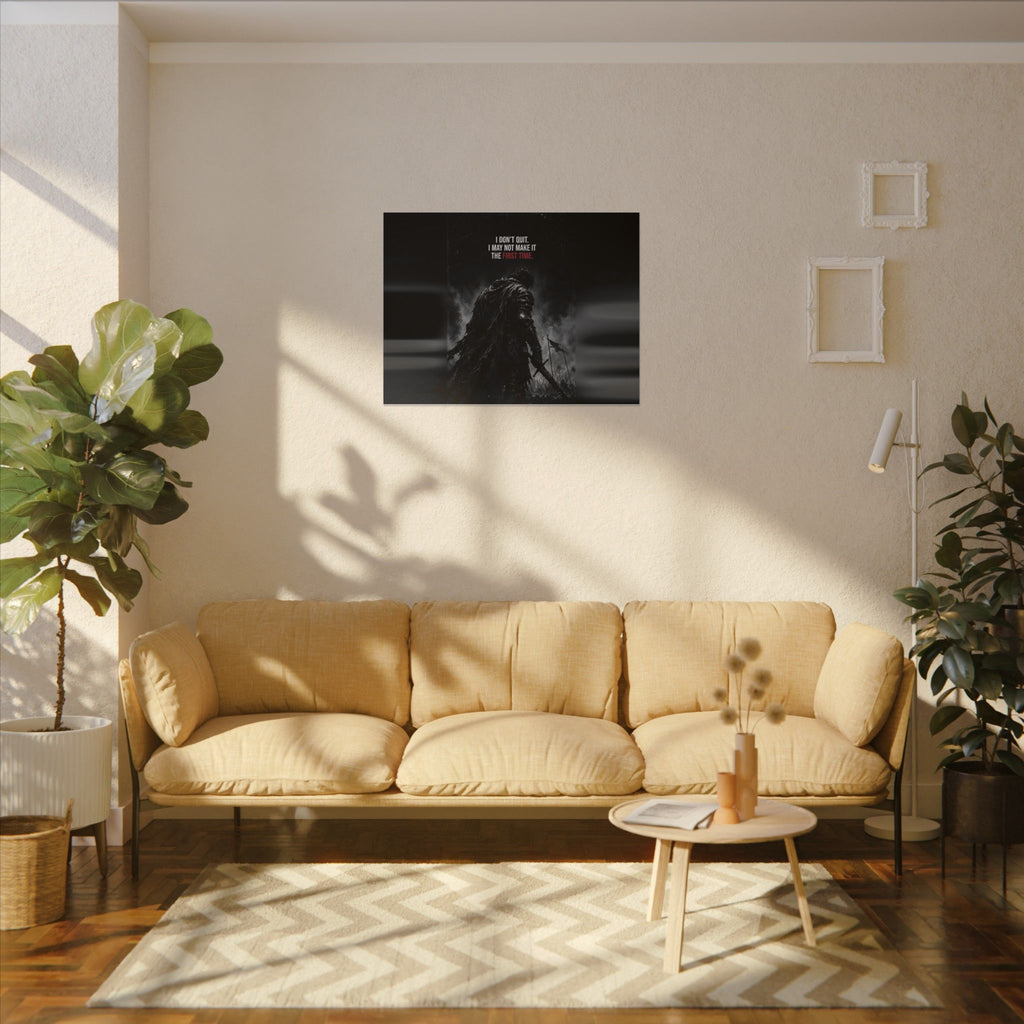 I Don't Quit - Motivational Wall Art | Canvas (Landscape)