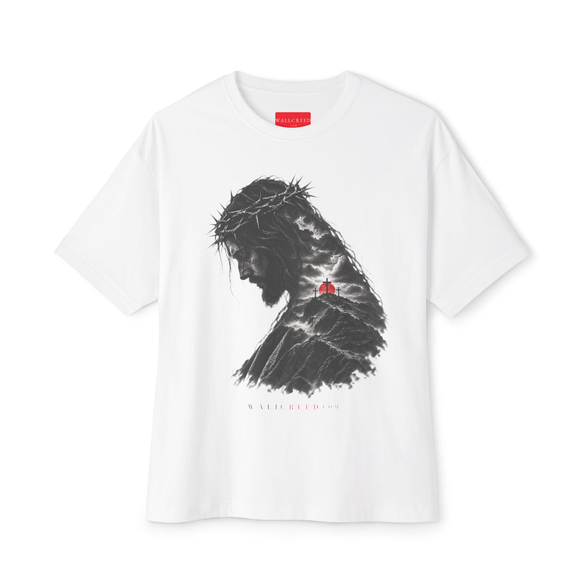 Three Crosses | Heavyweight Tee (Front + Back)