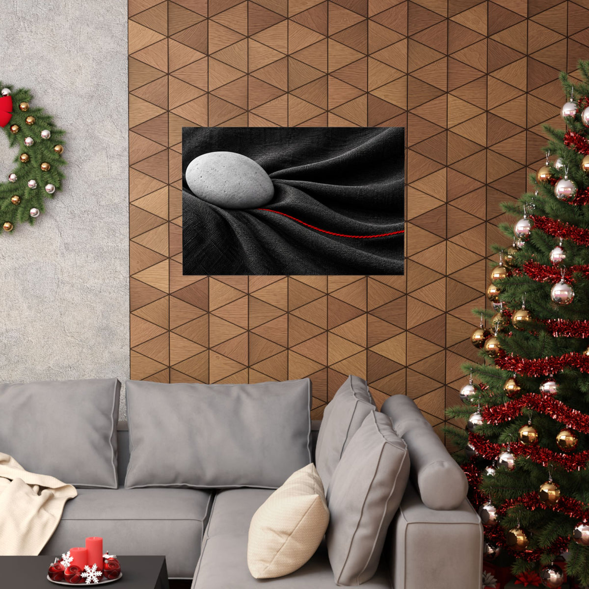 Weighted Drape - Professional Office Wall Art | Matte Poster (Landscape)