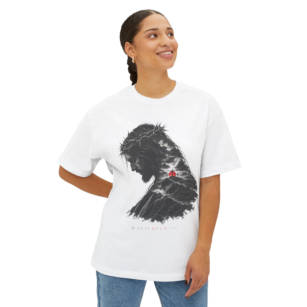 Three Crosses | Heavyweight Tee (Front + Back)