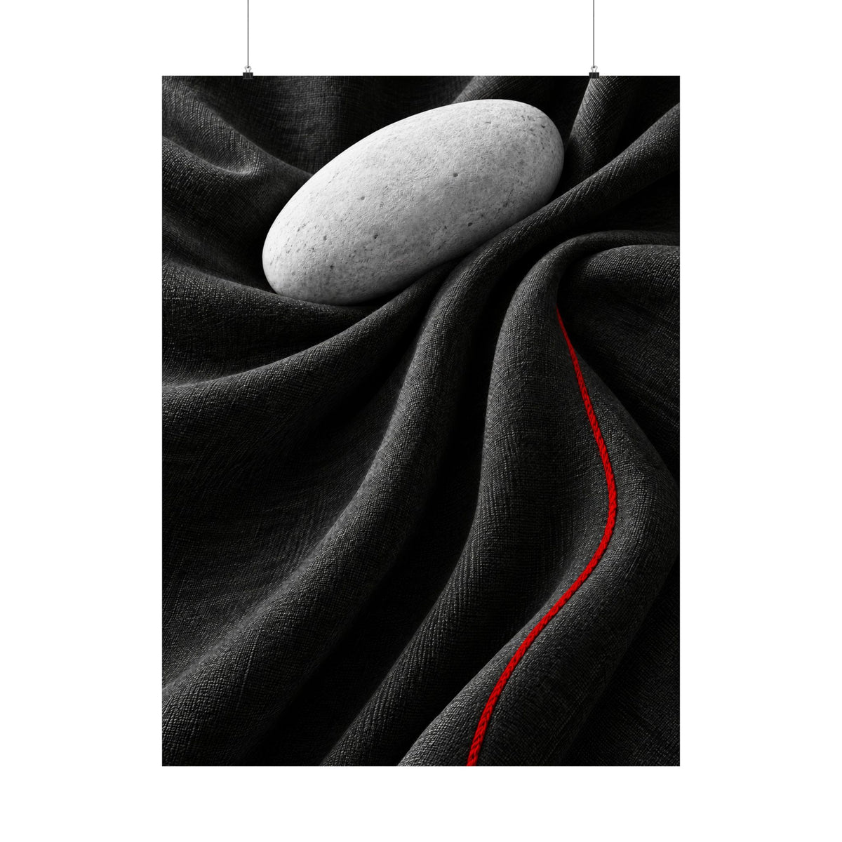Weighted Drape - Professional Office Wall Art | Matte Poster