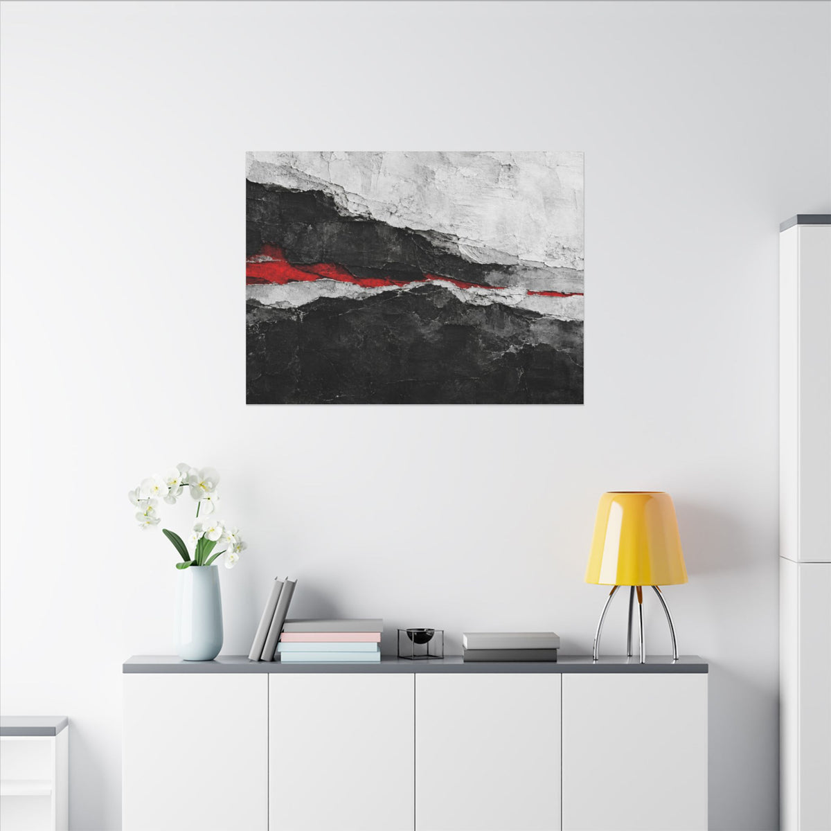 Strata of Silence - Professional Office Wall Art | Canvas (Landscape)