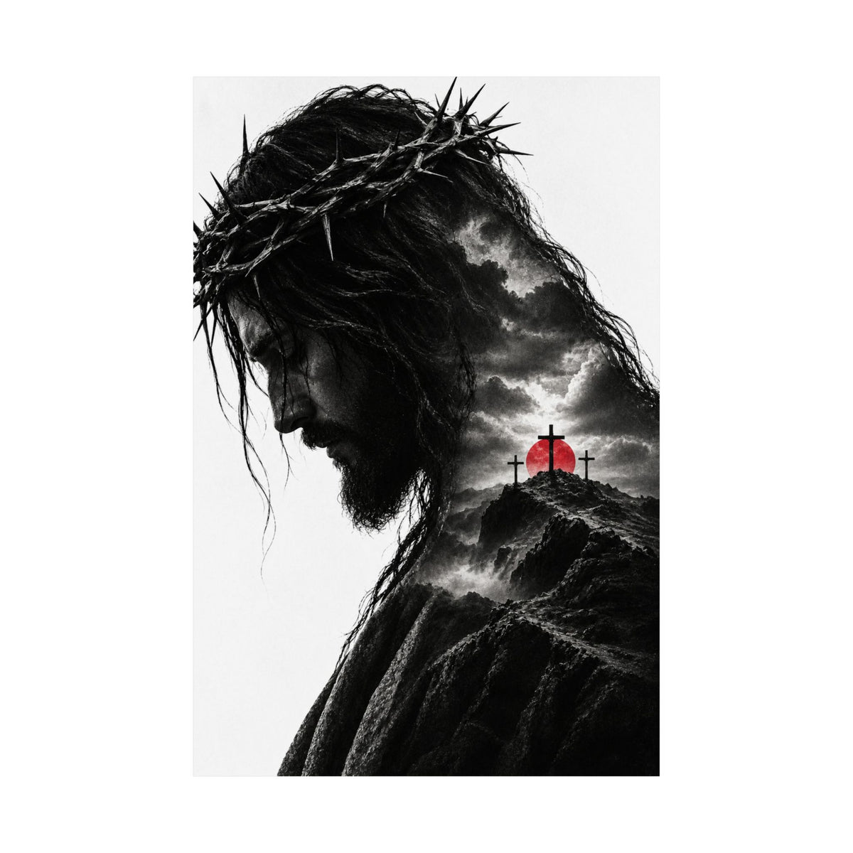 Three Crosses - Christian Wall Art | Matte Poster