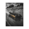 Banked in the Rain - Race Car Wall Art | Canvas