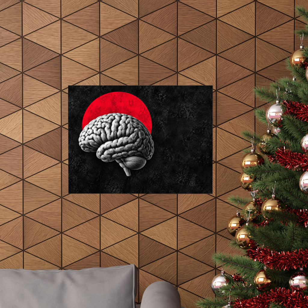Cerebral Contour - Doctor's Office Wall Art | Matte Poster (Landscape)