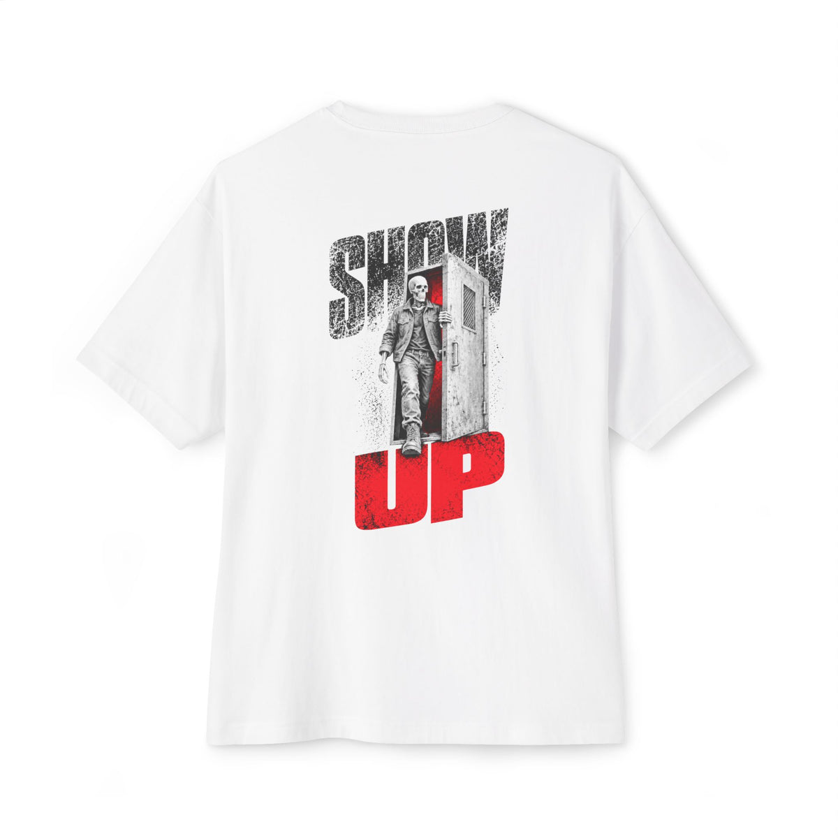 Show Up Anyway | Heavyweight Tee (Front + Back)