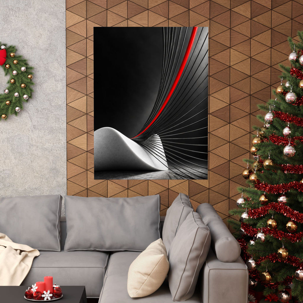 Tensile Field - Professional Office Wall Art | Matte Poster